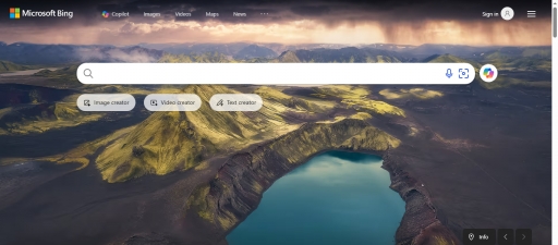 Microsoft Bing Скриншот