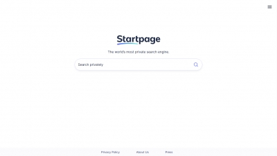 Startpage Screenshot
