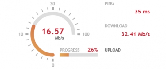 Broadband Speed Checker Screenshot